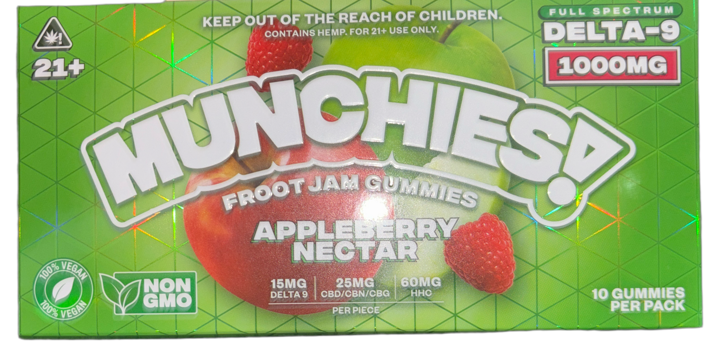 Munchies THC Gummies 1000mg