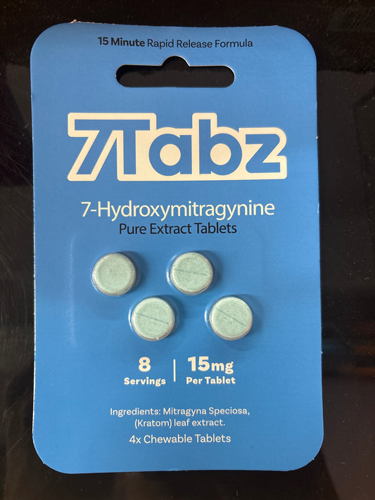 7 Tabz 15 mg Pure Extract 4 Tablets